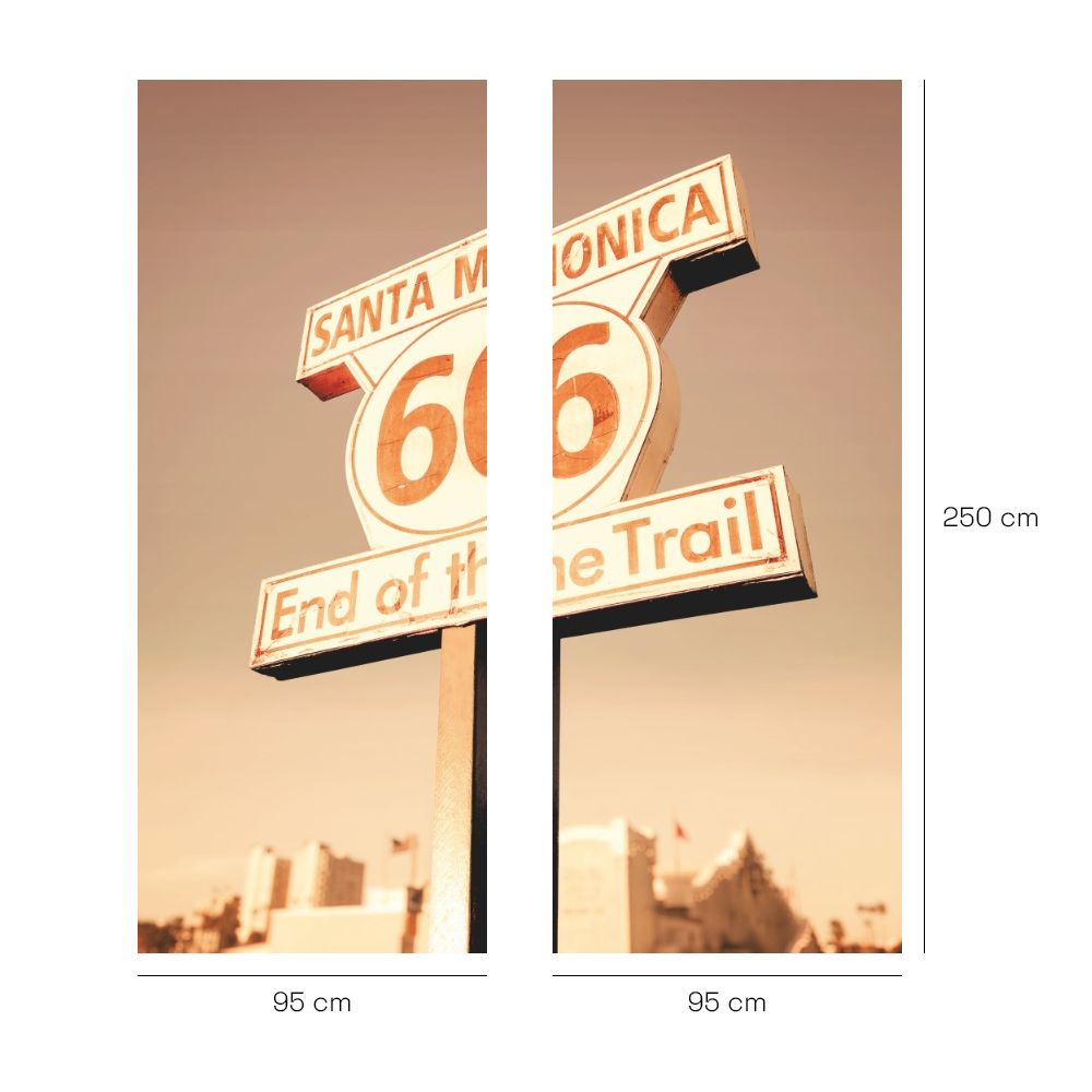 Papier peint "Motif route emblématique"