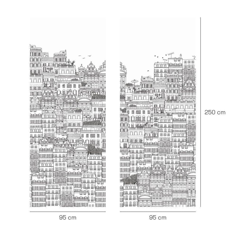 Papier peint "Motifs architecturaux détaillés"