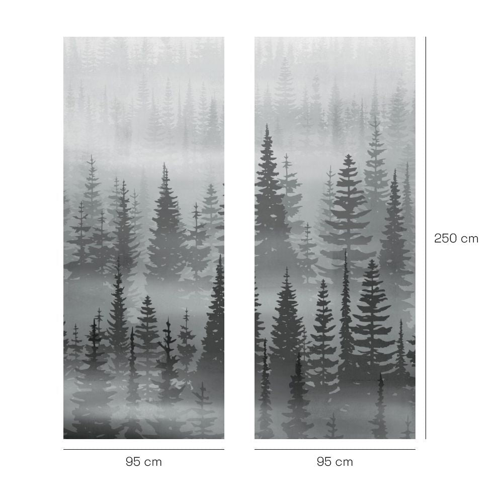 Papier peint "Forêt sereine"