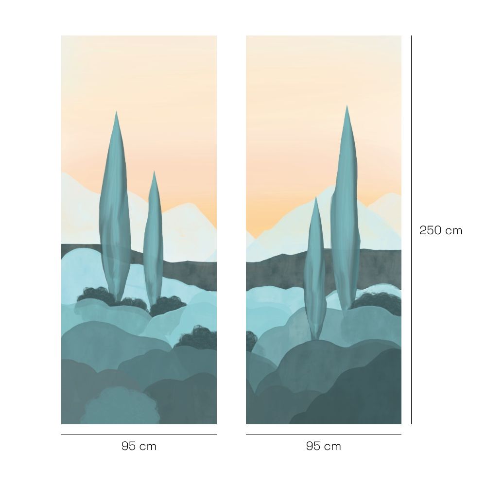 Papier peint "Paysage calmant"