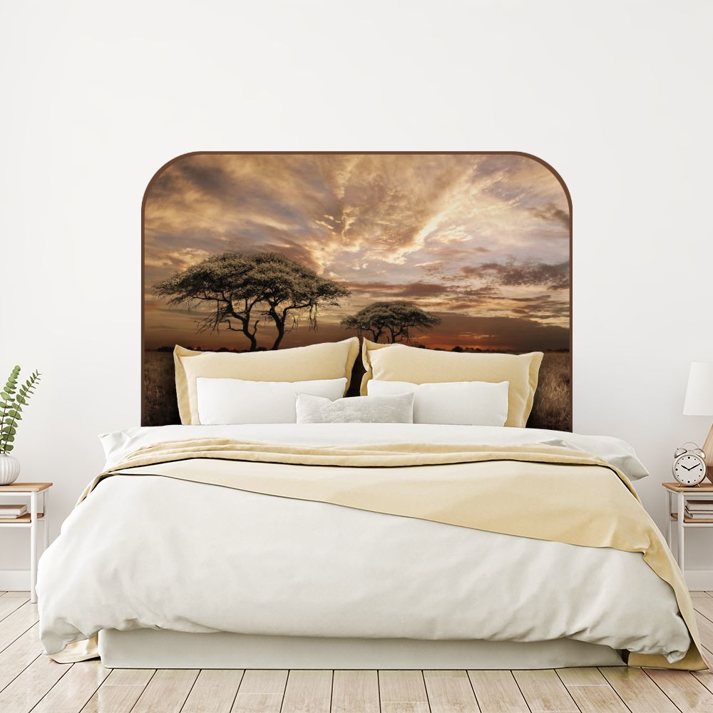 Tête de lit arbre – brun – 180 × 95 cm
