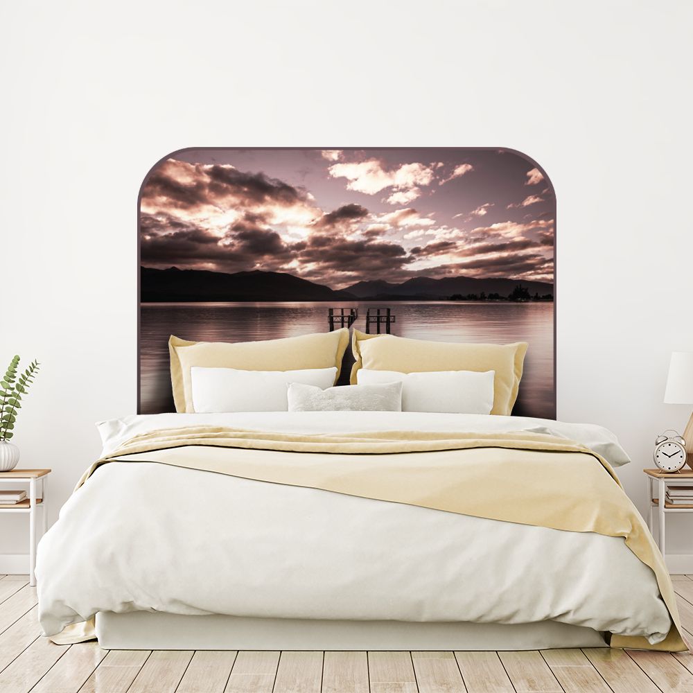Tête de lit ponton – marron – 180 × 95 cm