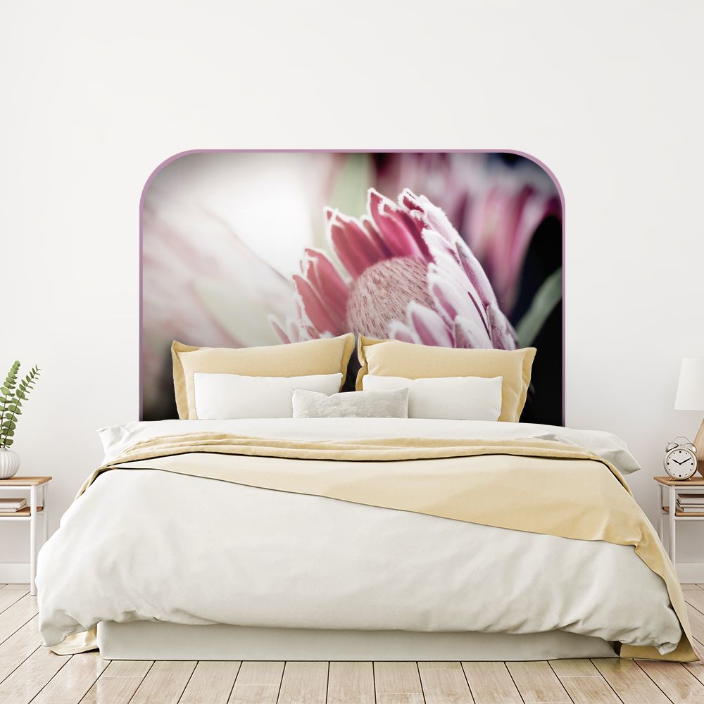 Tête de lit fleur – rose – 180 × 95 cm