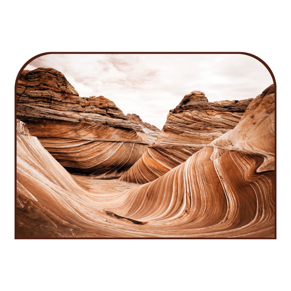 Tête de lit paysage rocheux – vue d'ambiance