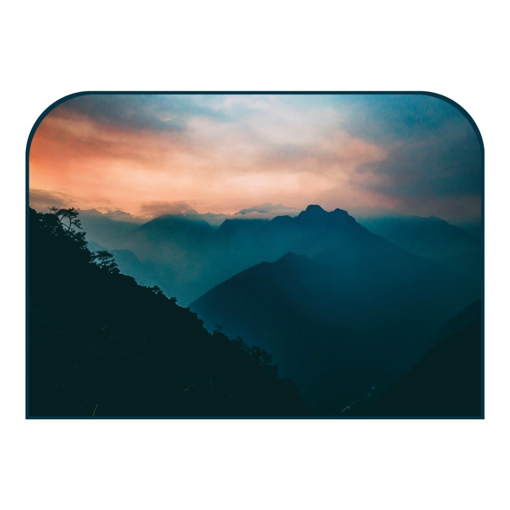 Tête de lit montagnes – vue d'ambiance