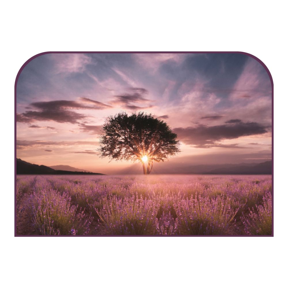 Tête de lit arbre – vue d'ambiance