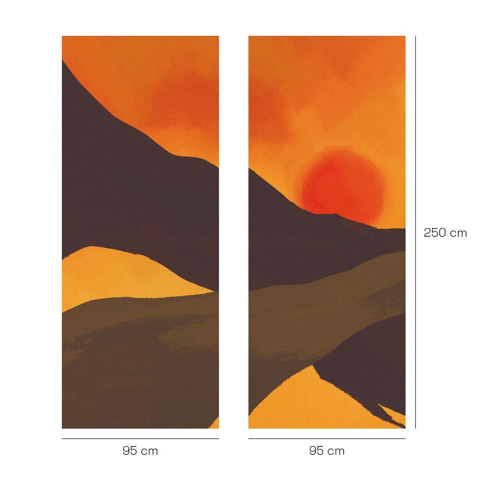 Papier peint "Coucher de soleil"