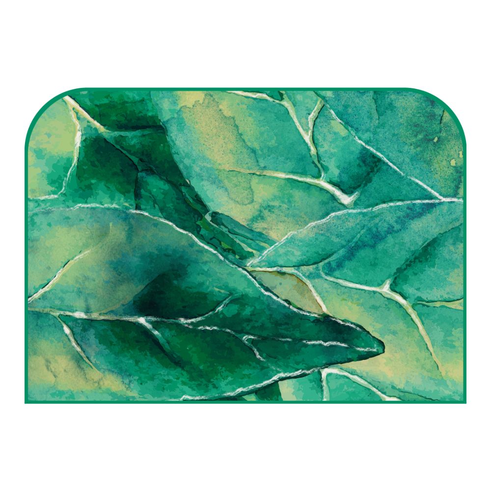 Tête de lit feuilles – vue d'ambiance