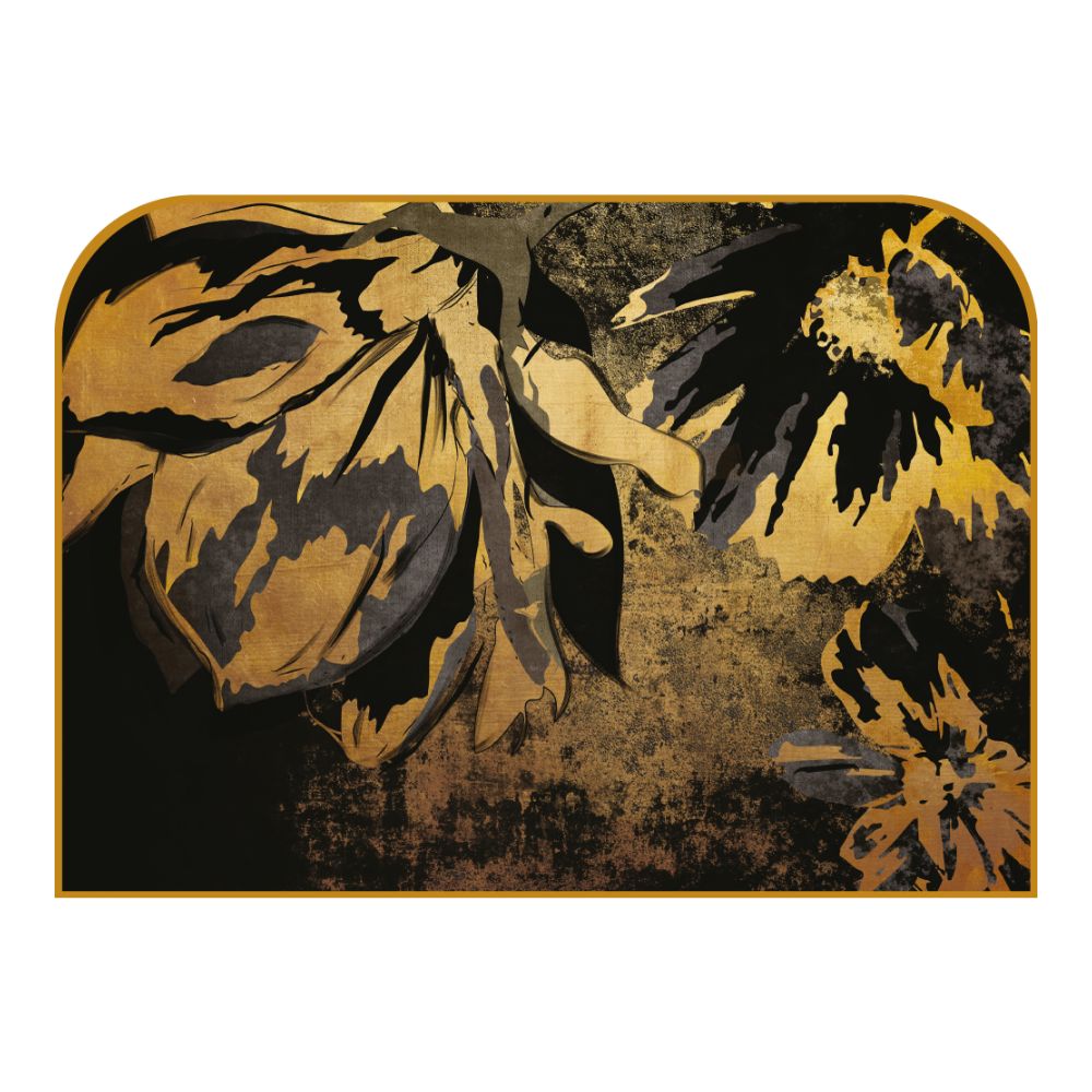 Tête de lit fleurs – vue d'ambiance