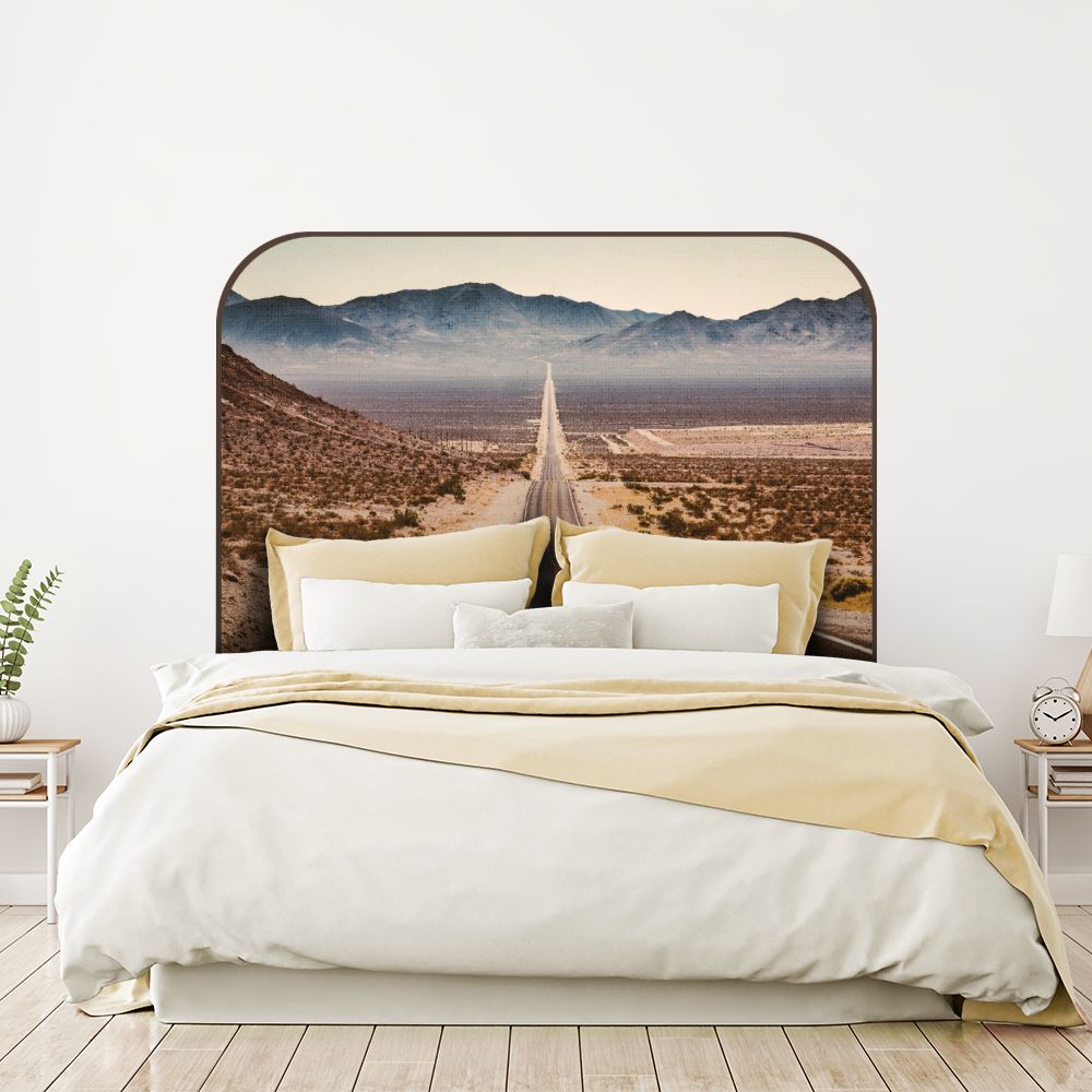 Tête de lit route – brun – 180 × 95 cm