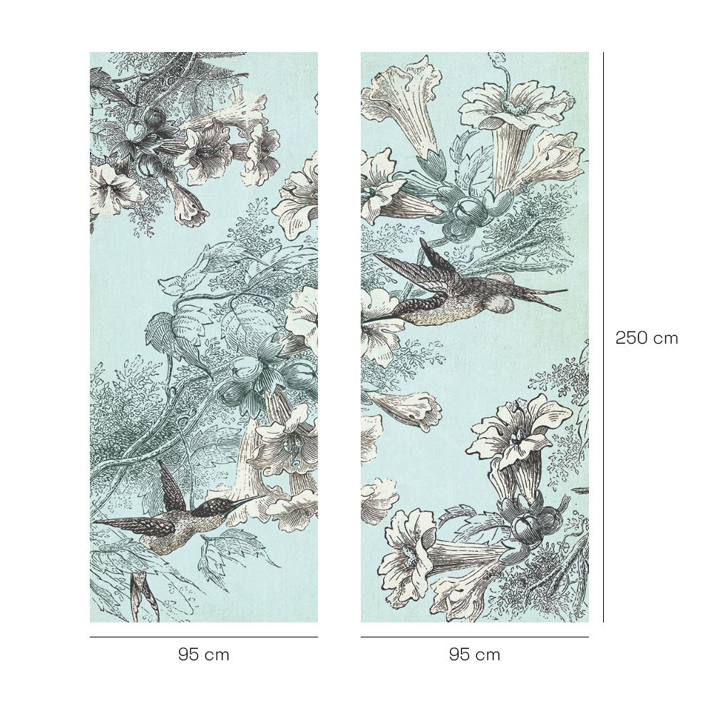 Papier peint "Motifs floraux élégants"