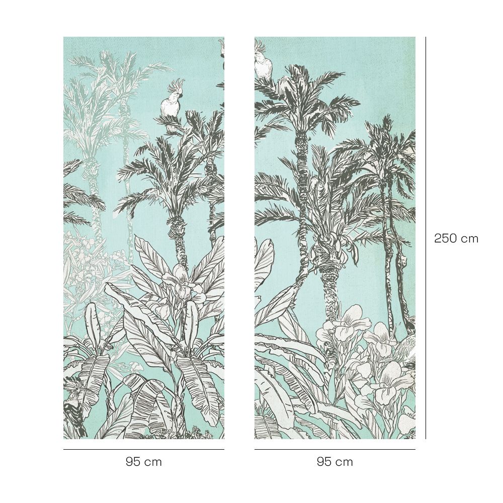 Papier peint "Forêt tropicale exotique"