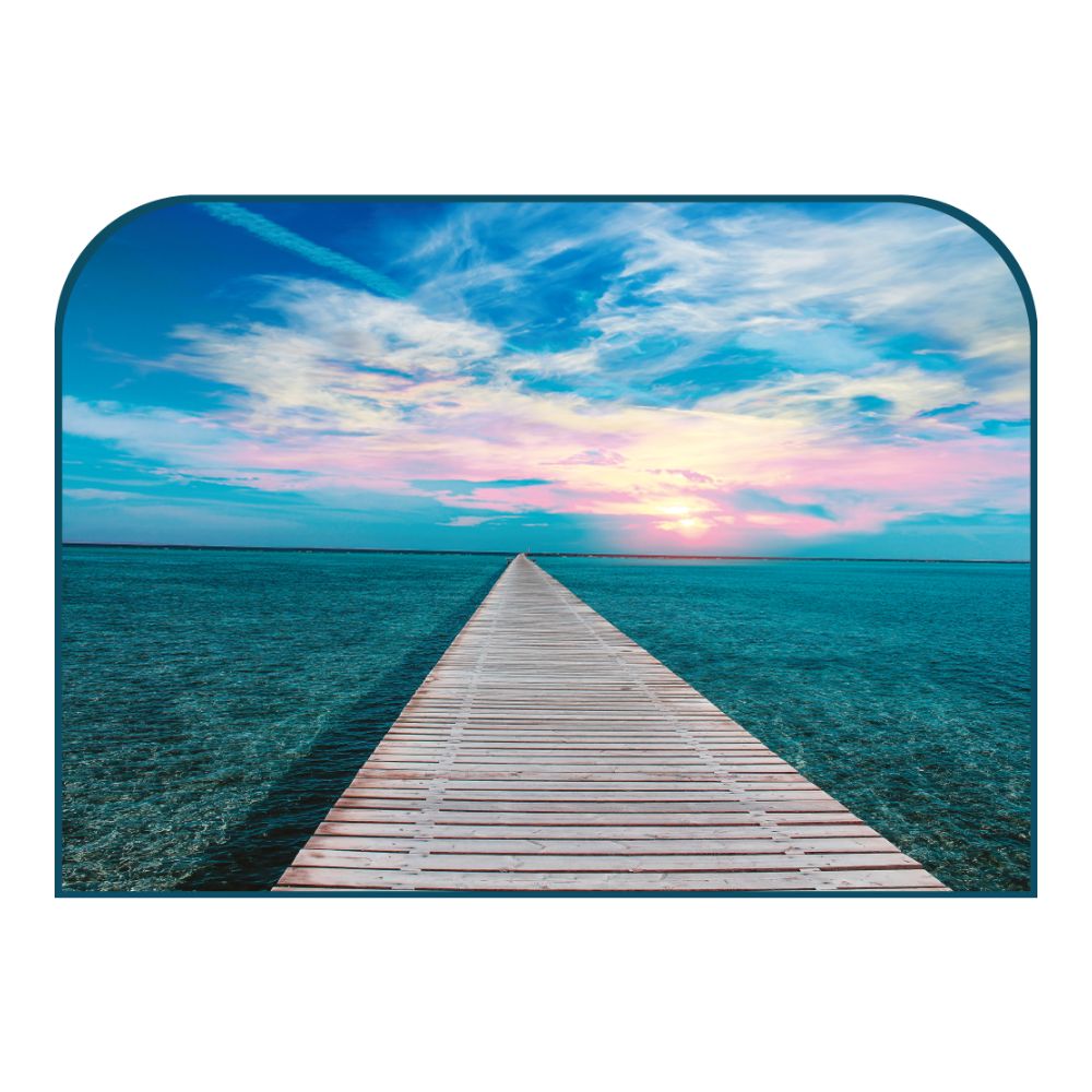 Tête de lit ponton – vue d'ambiance