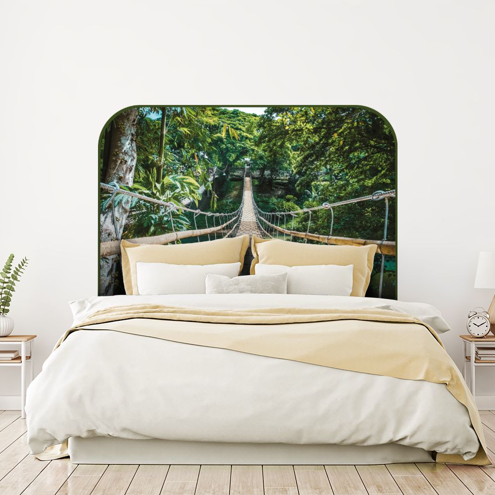 Tête de lit pont suspendu – vert – 180 × 95 cm