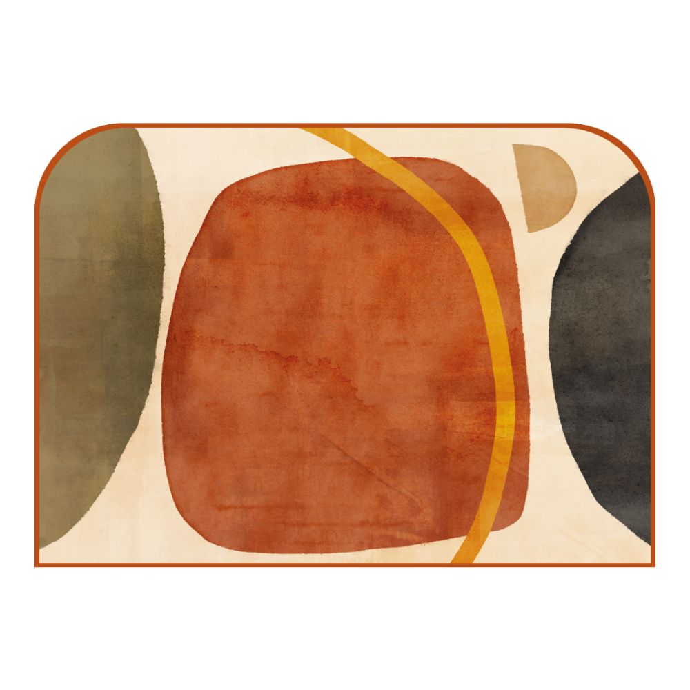 Tête de lit formes géométriques – vue d'ambiance