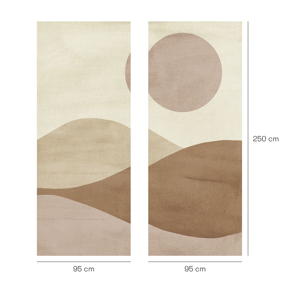 Papier peint "Formes naturelles douces"