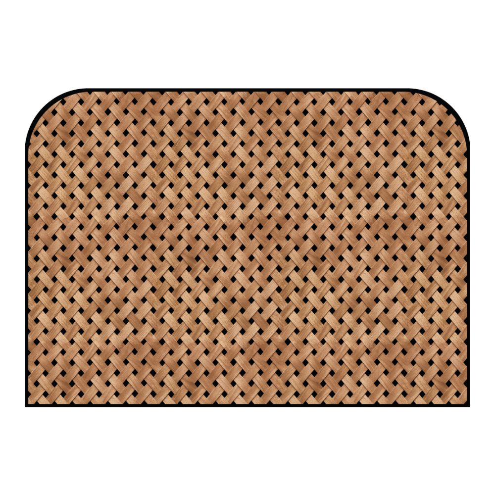 Tête de lit vannerie – vue d'ambiance