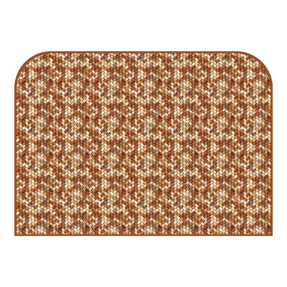 Tête de lit motif tissé – vue d'ambiance