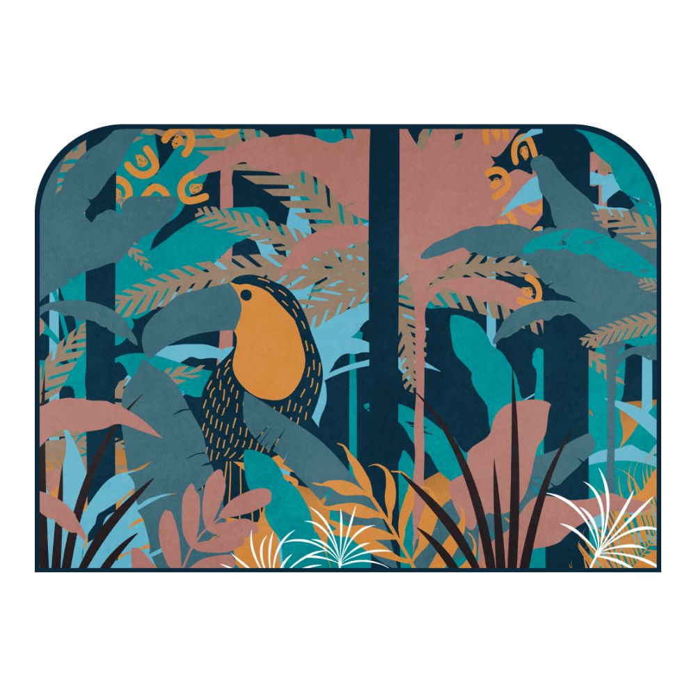 Tête de lit toucan – vue d'ambiance