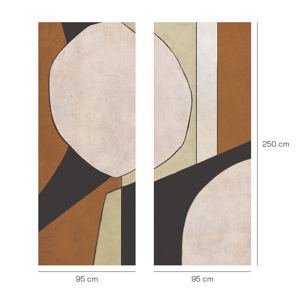 Papier peint "Formes géométriques apaisantes"