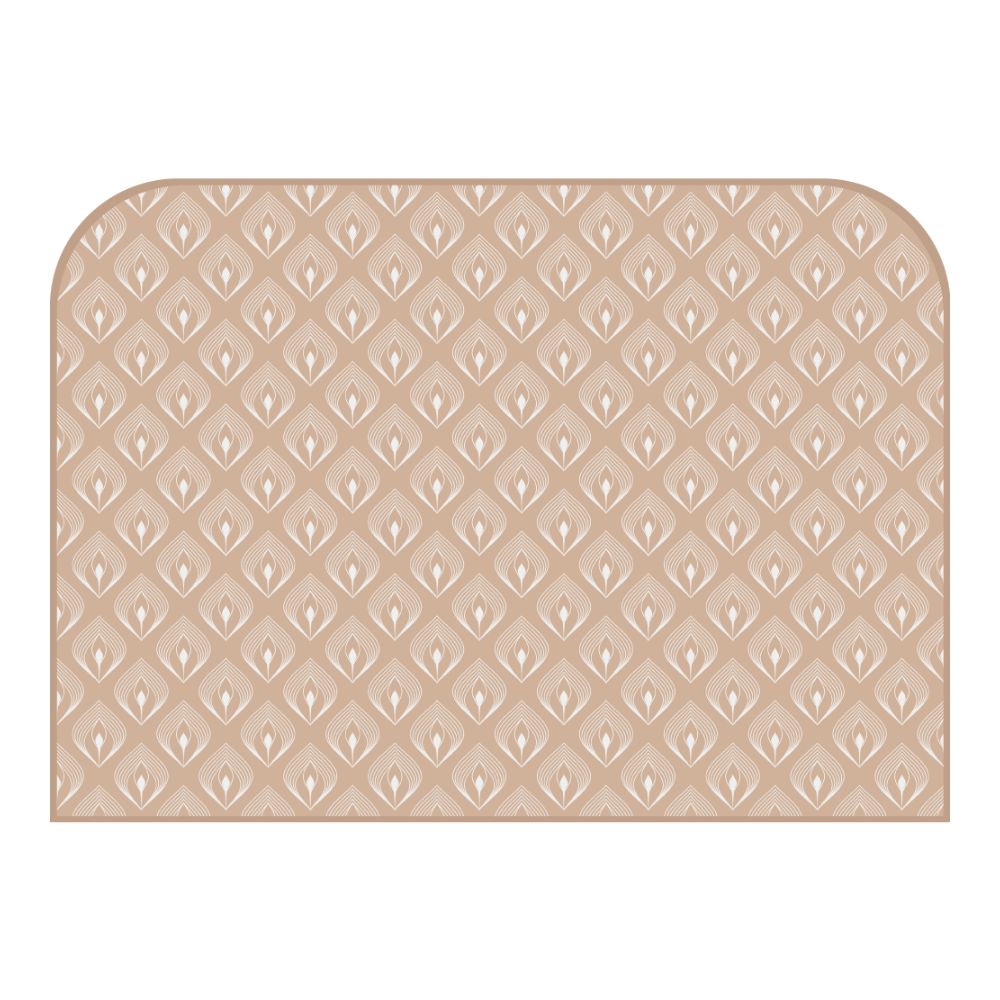 Tête de lit plumes – vue d'ambiance