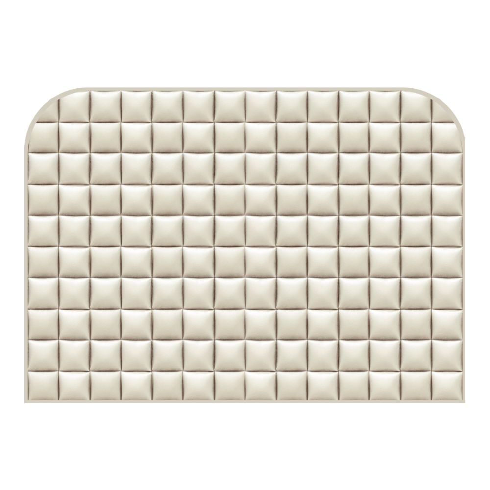 Tête de lit carrés capitonnés – vue d'ambiance