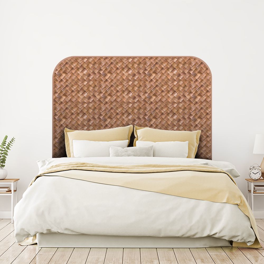 Tête de lit osier – marron – 180 × 95 cm