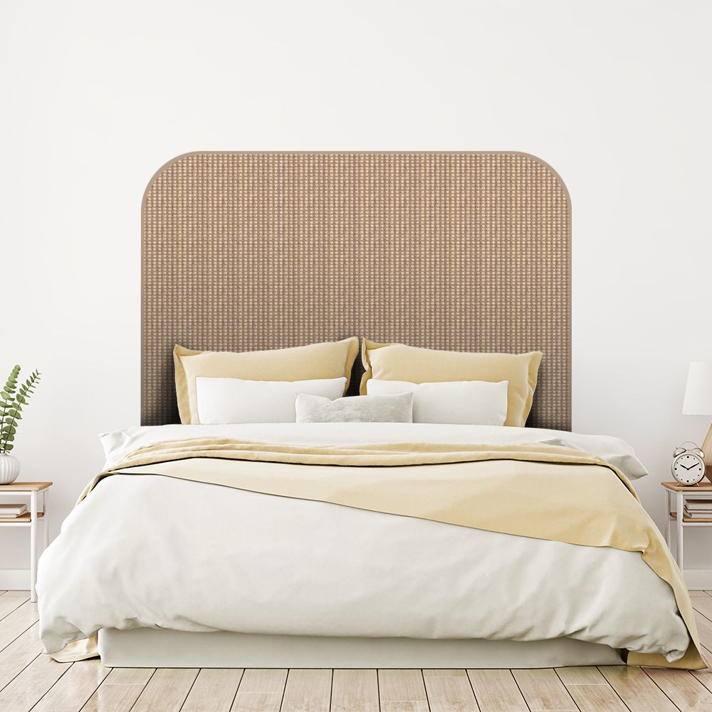 Tête de lit motif géométrique – beige – 180 × 95 cm