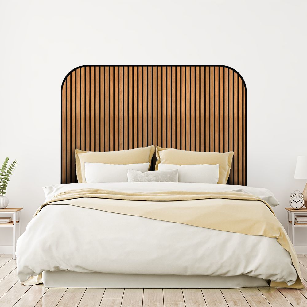 Tête de lit lignes verticales – bois – 180 × 95 cm