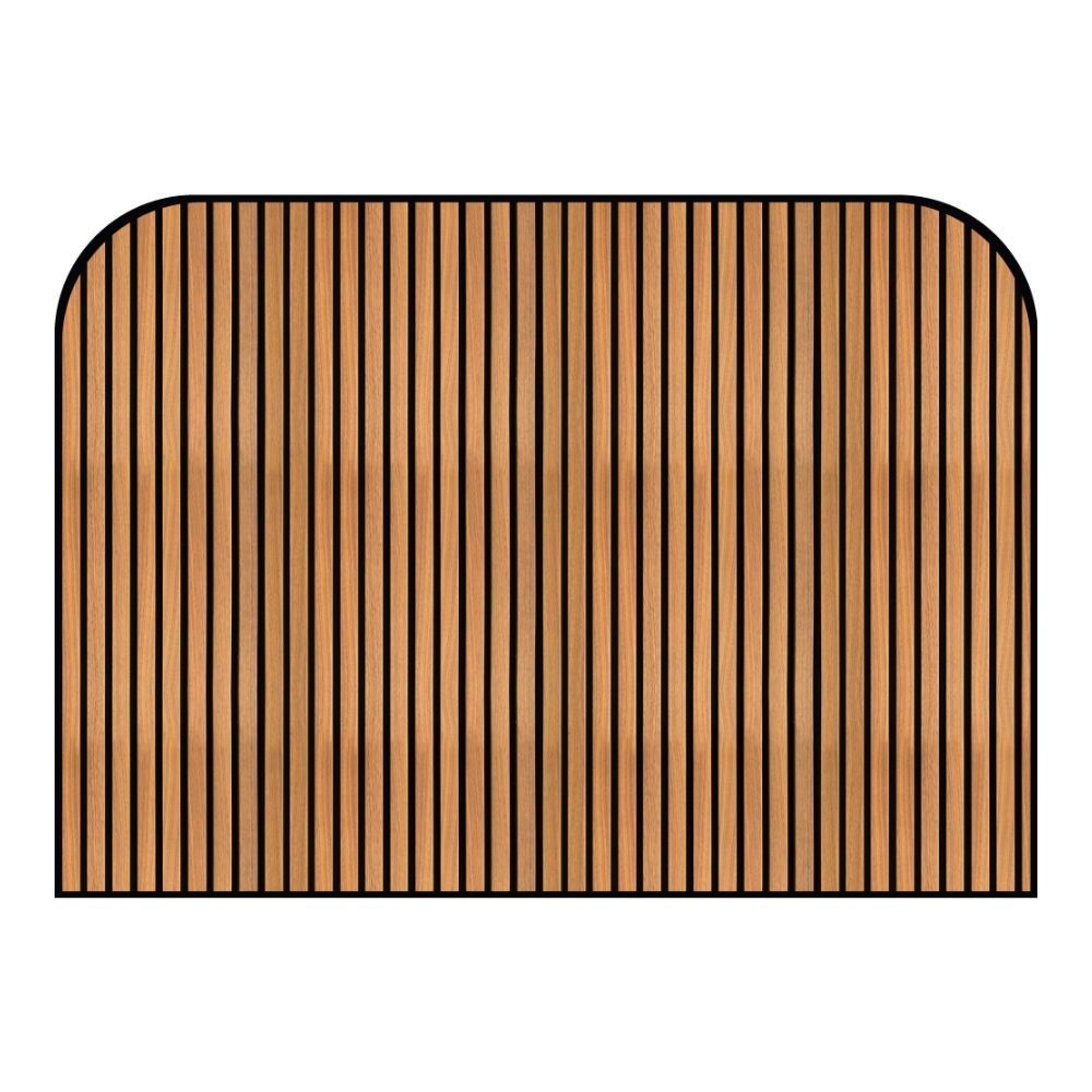 Tête de lit lignes verticales – vue d'ambiance