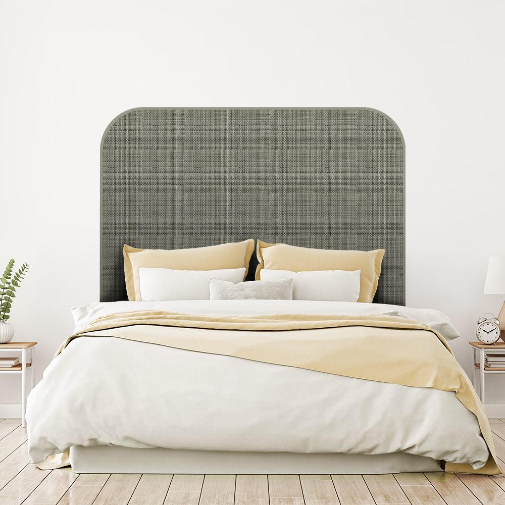 Tête de lit motif tissé – gris – 180 × 95 cm