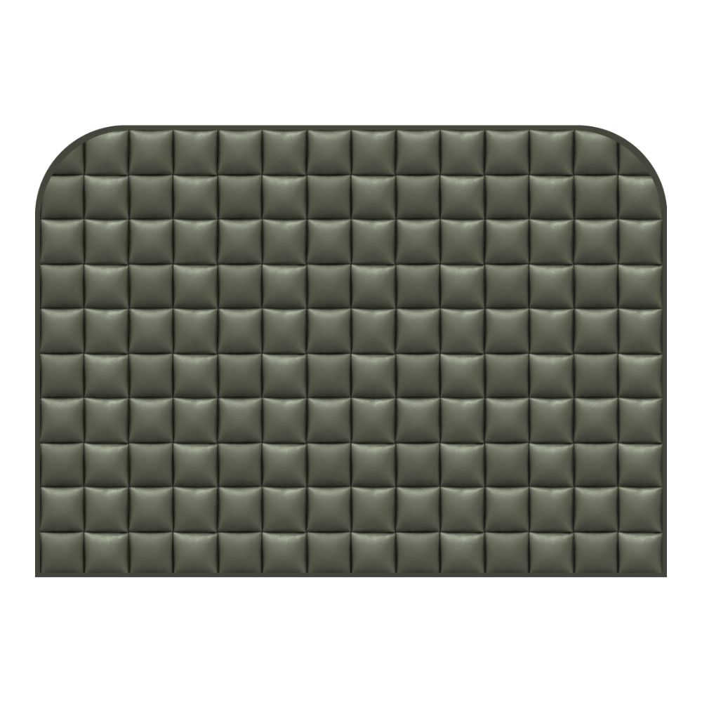 Tête de lit carrés matelassés – vue d'ambiance