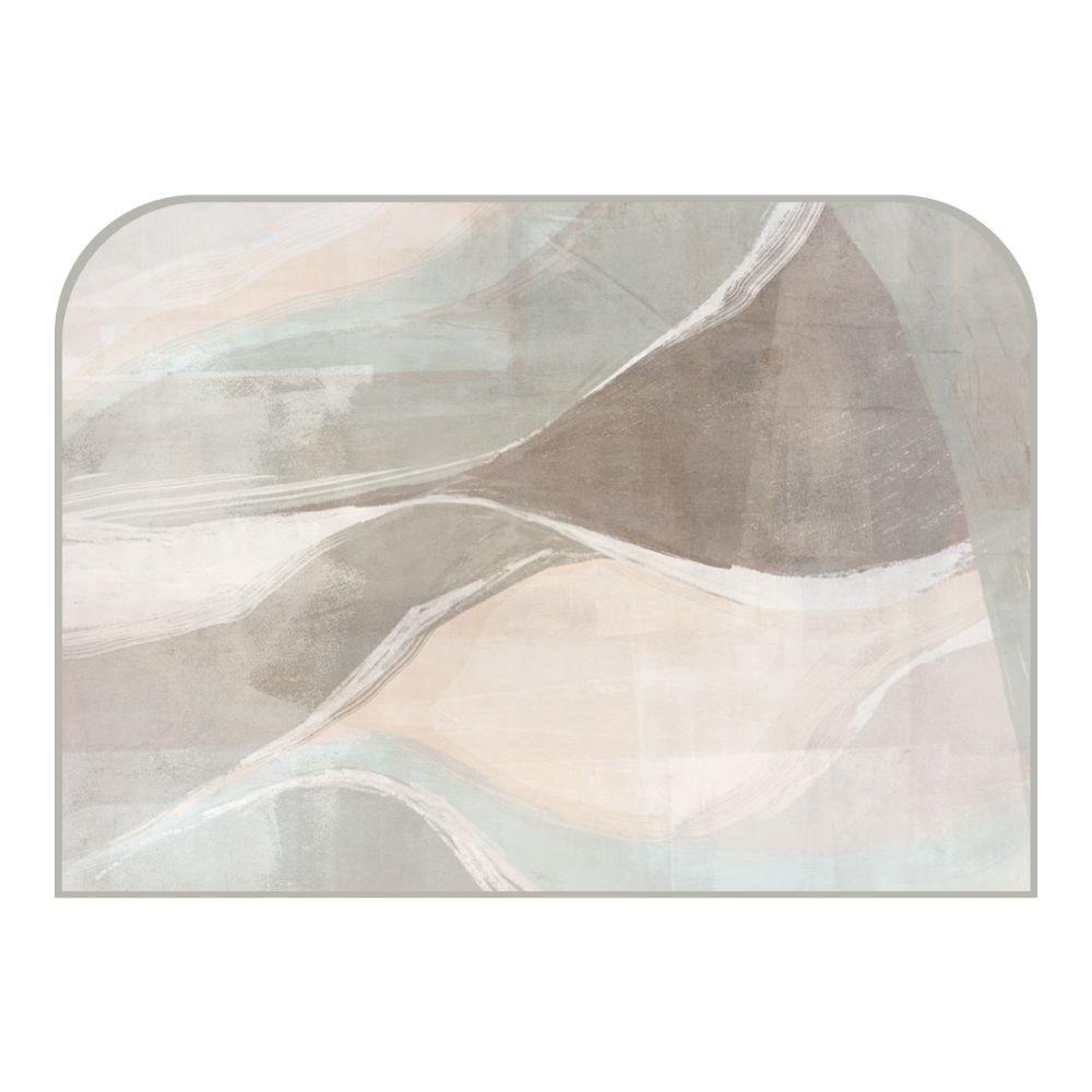 Tête de lit formes abstraites – vue d'ambiance