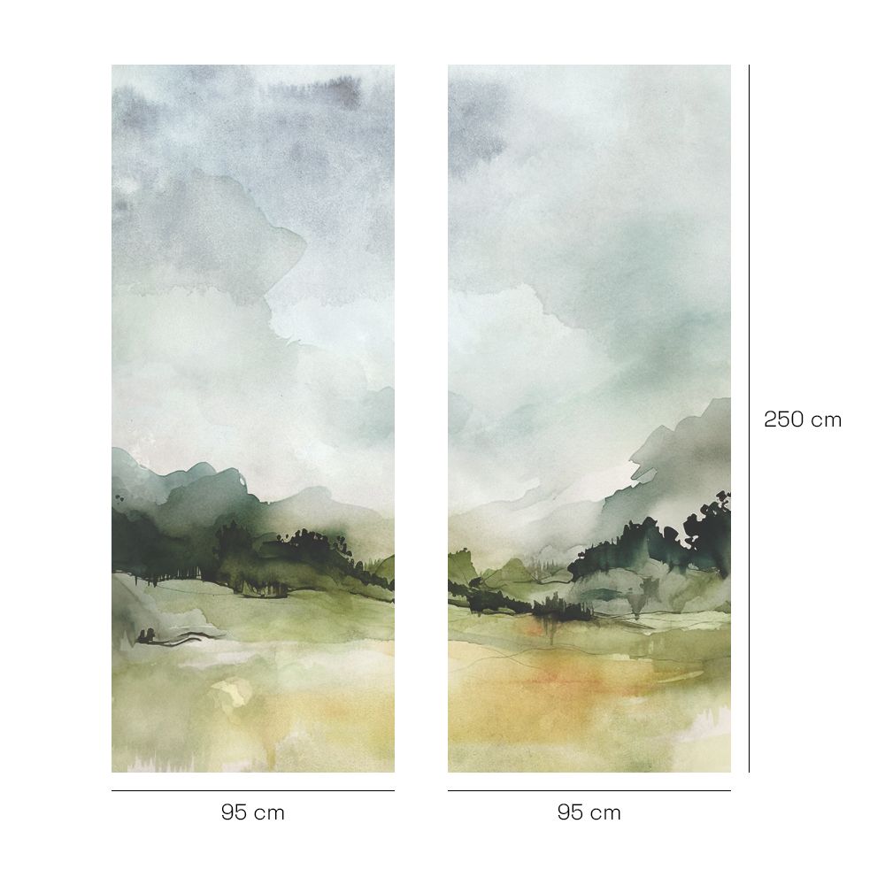 Papier peint "Scène naturelle apaisante"