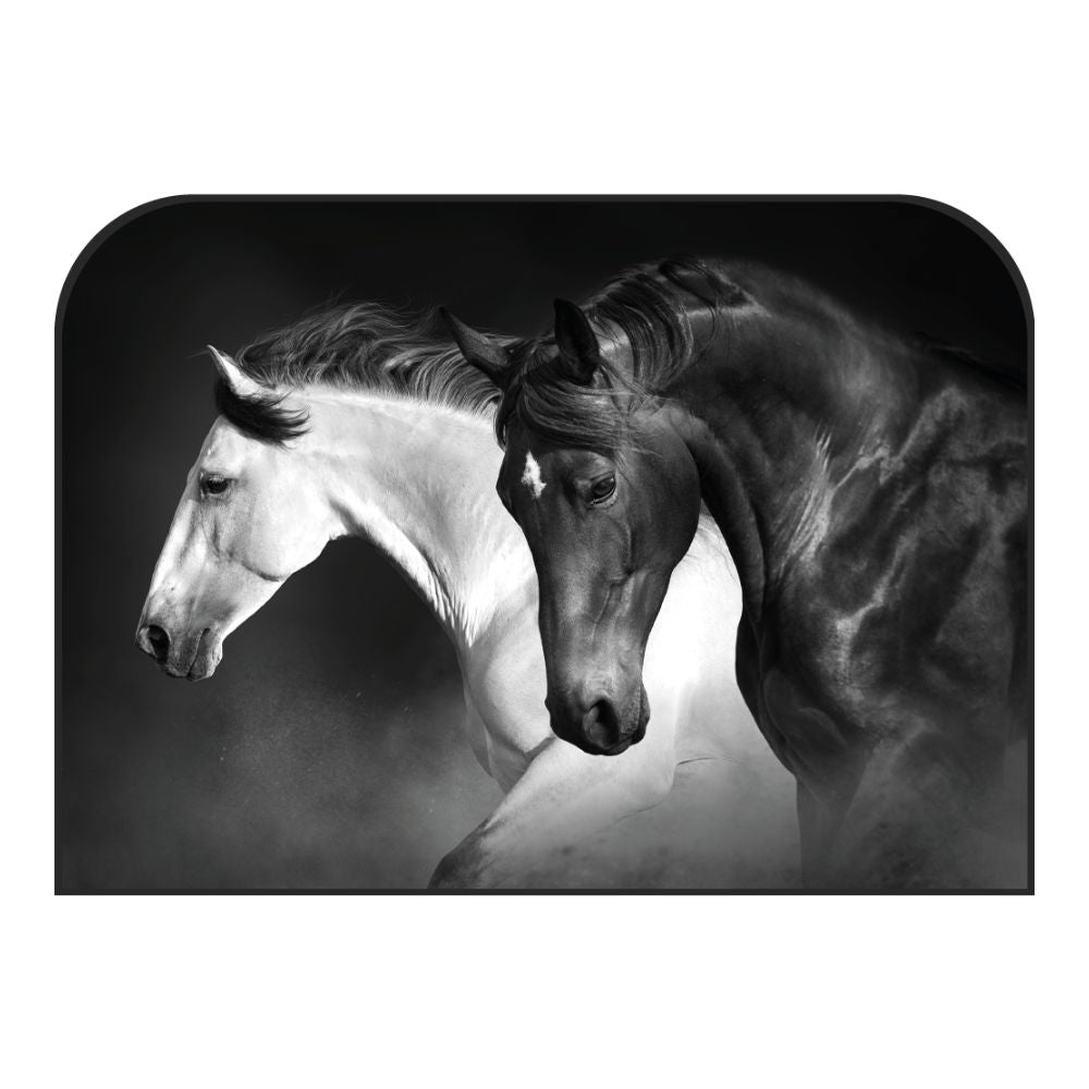 Tête de lit chevaux – vue d'ambiance