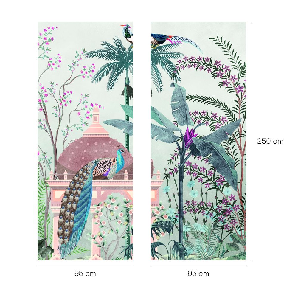 Papier peint "Scene exotique paisible"