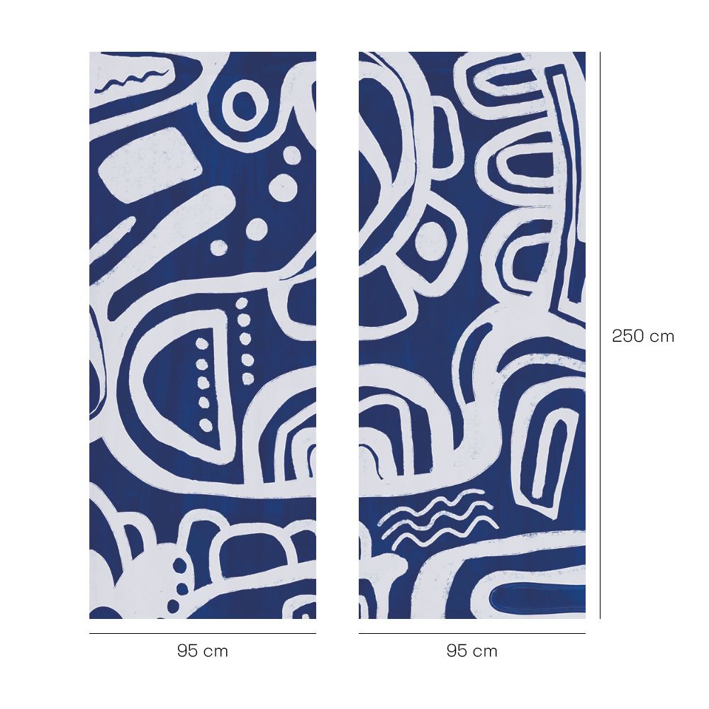 Papier peint "Motifs organiques fluides"