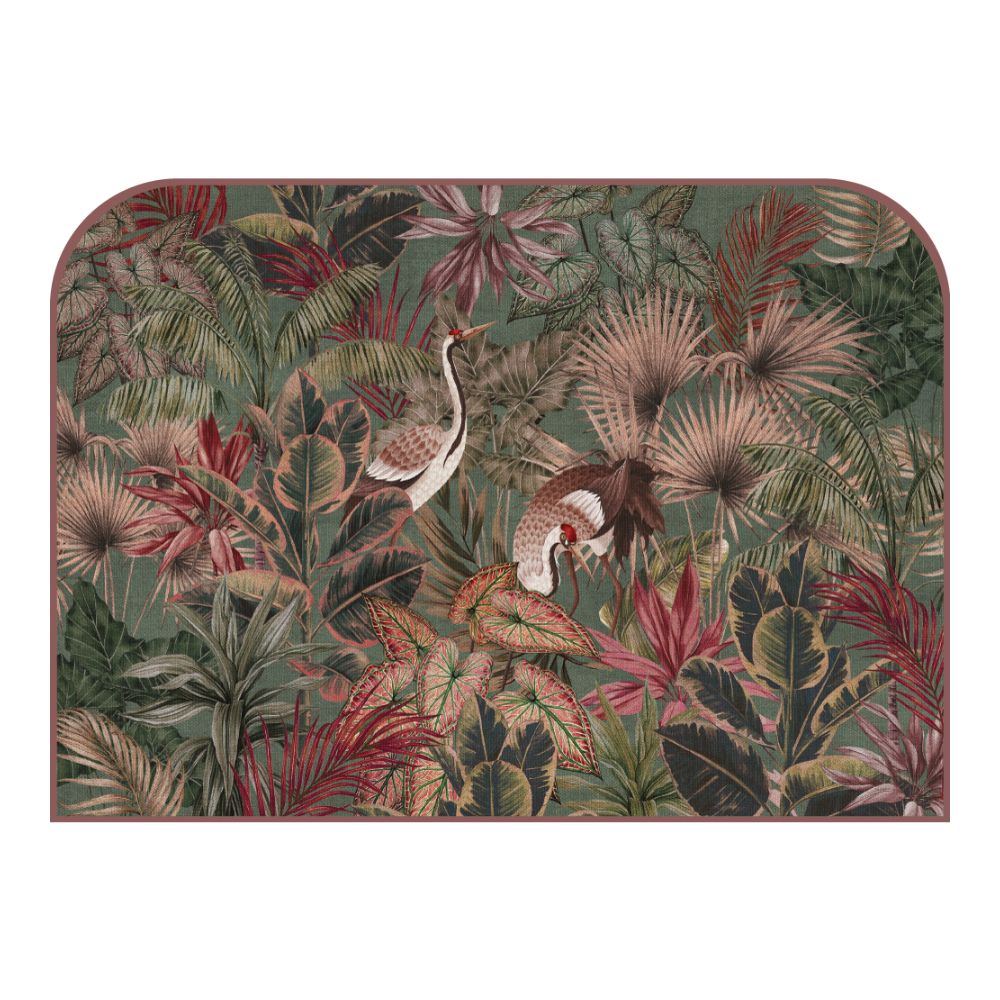 Tête de lit oiseaux tropicaux – vue d'ambiance