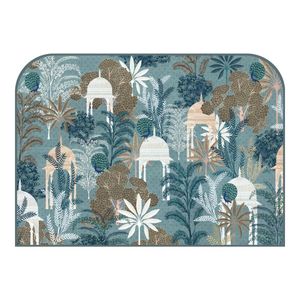 Tête de lit paysage exotique – vue d'ambiance