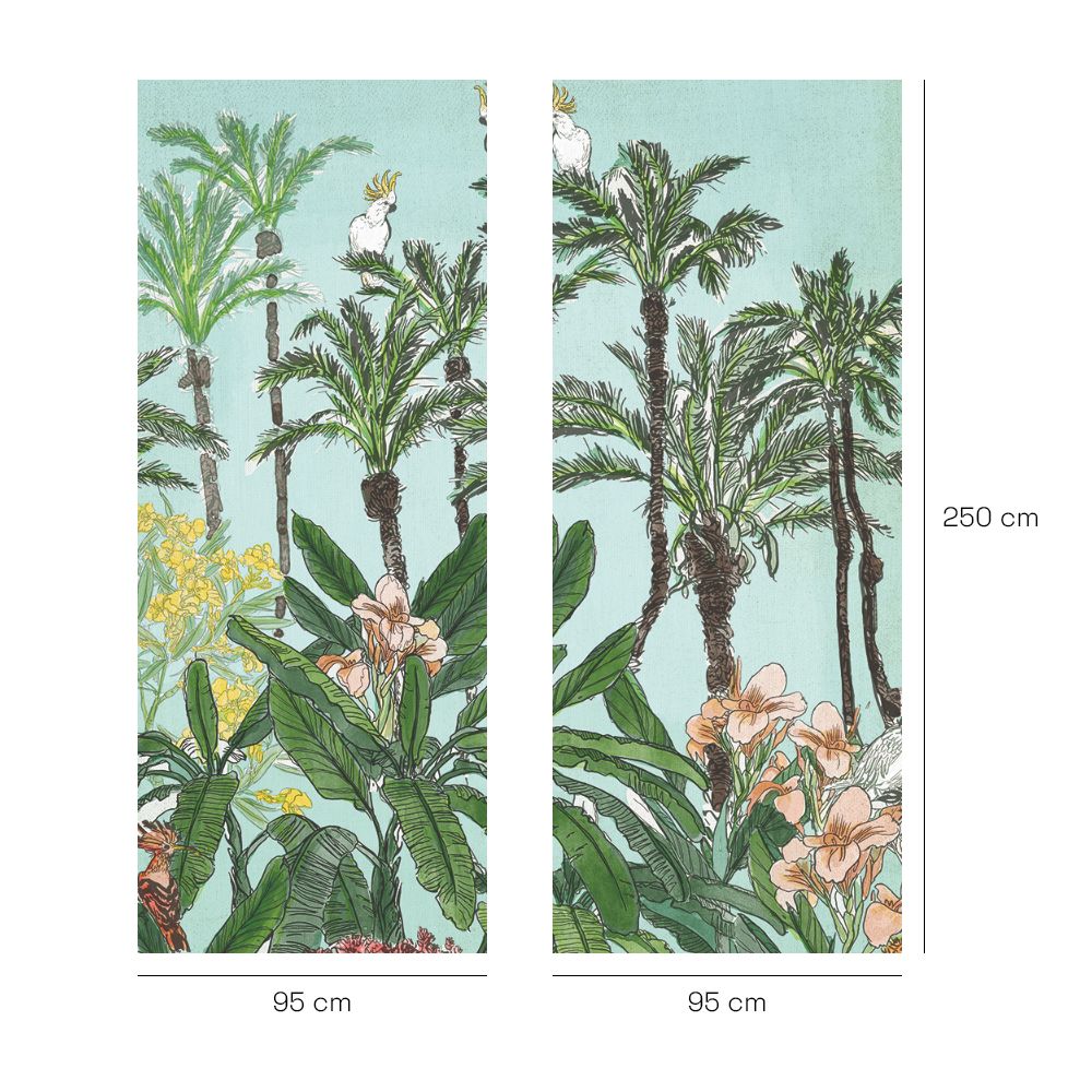 Papier peint "Jungle luxuriante paisible"