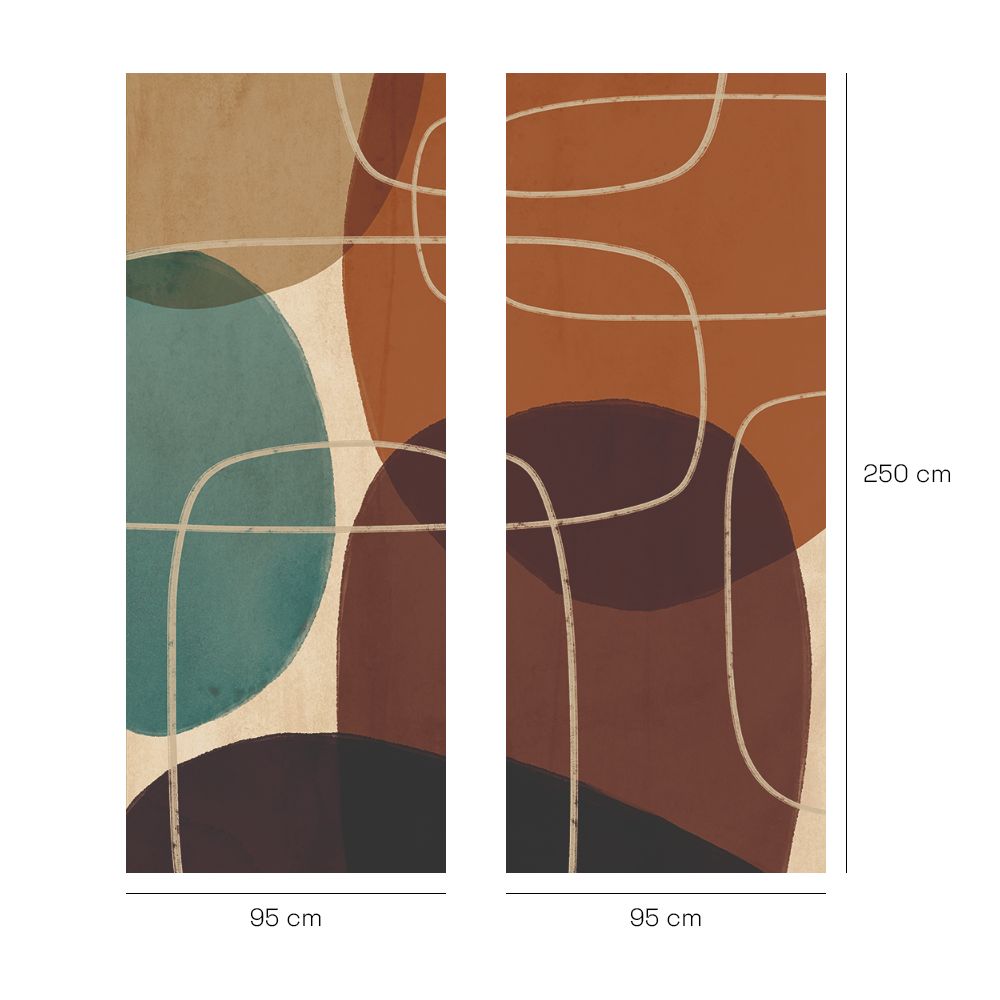 Papier peint "Motifs organiques modernes"