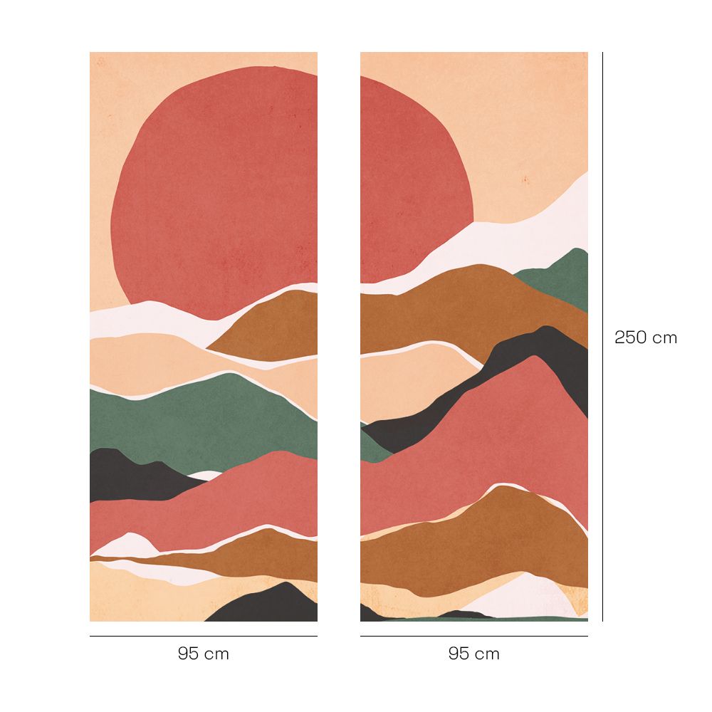 Papier peint "Paysage coloré"