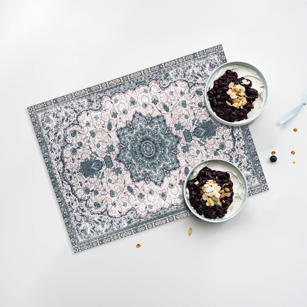Lot de 4 sets de table en vinyle / Motif persan