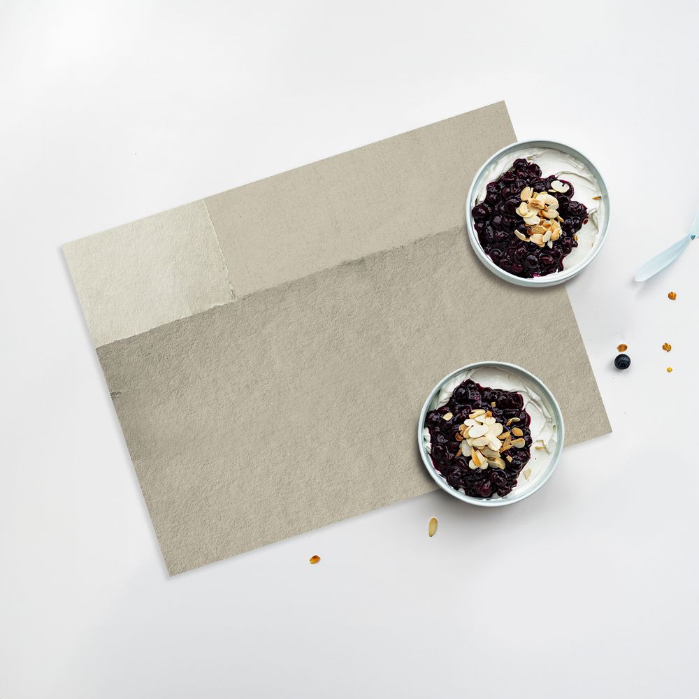 Lot de 4 sets de table en vinyle / Texture en papier