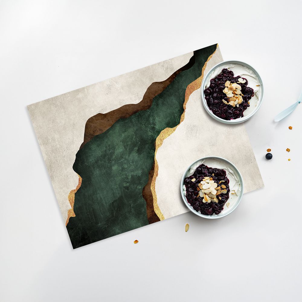 Lot de 4 sets de table en vinyle / Formes géométriques abstraites