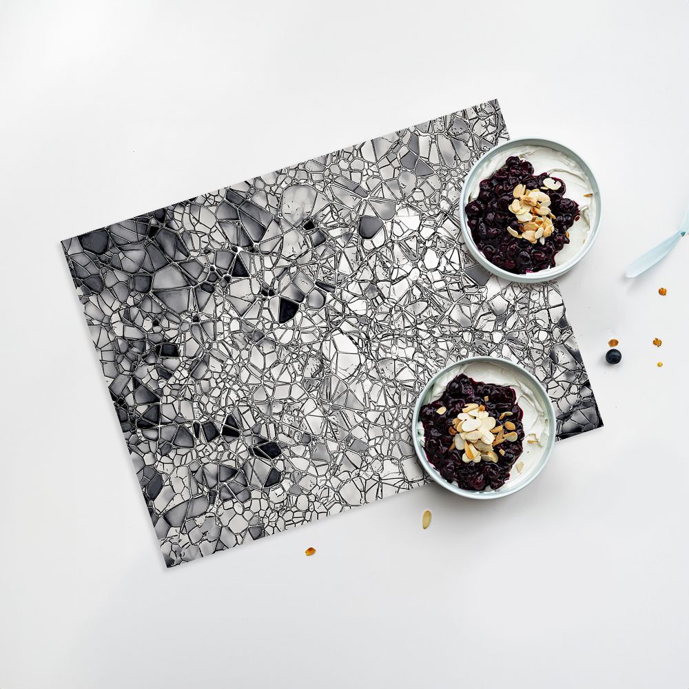 Lot de 4 sets de table en vinyle / Motif mosaïque