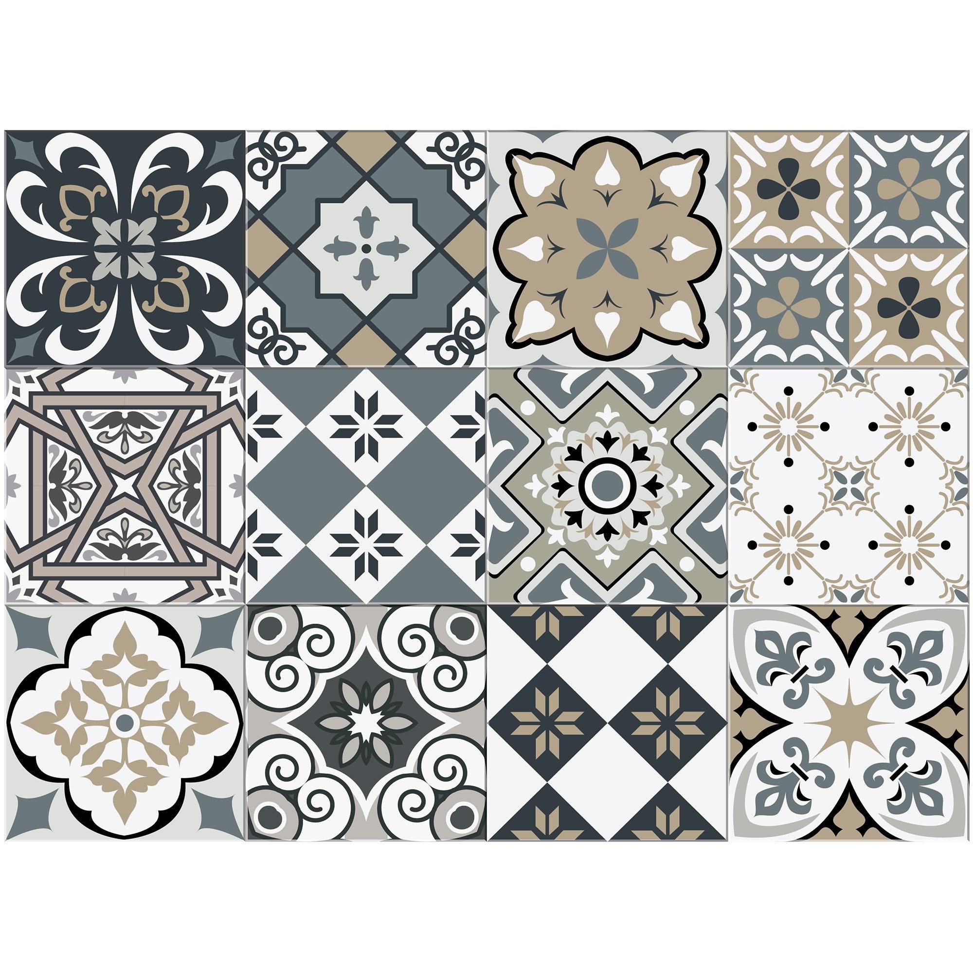 Lot de 4 sets de table en vinyle / Sophia