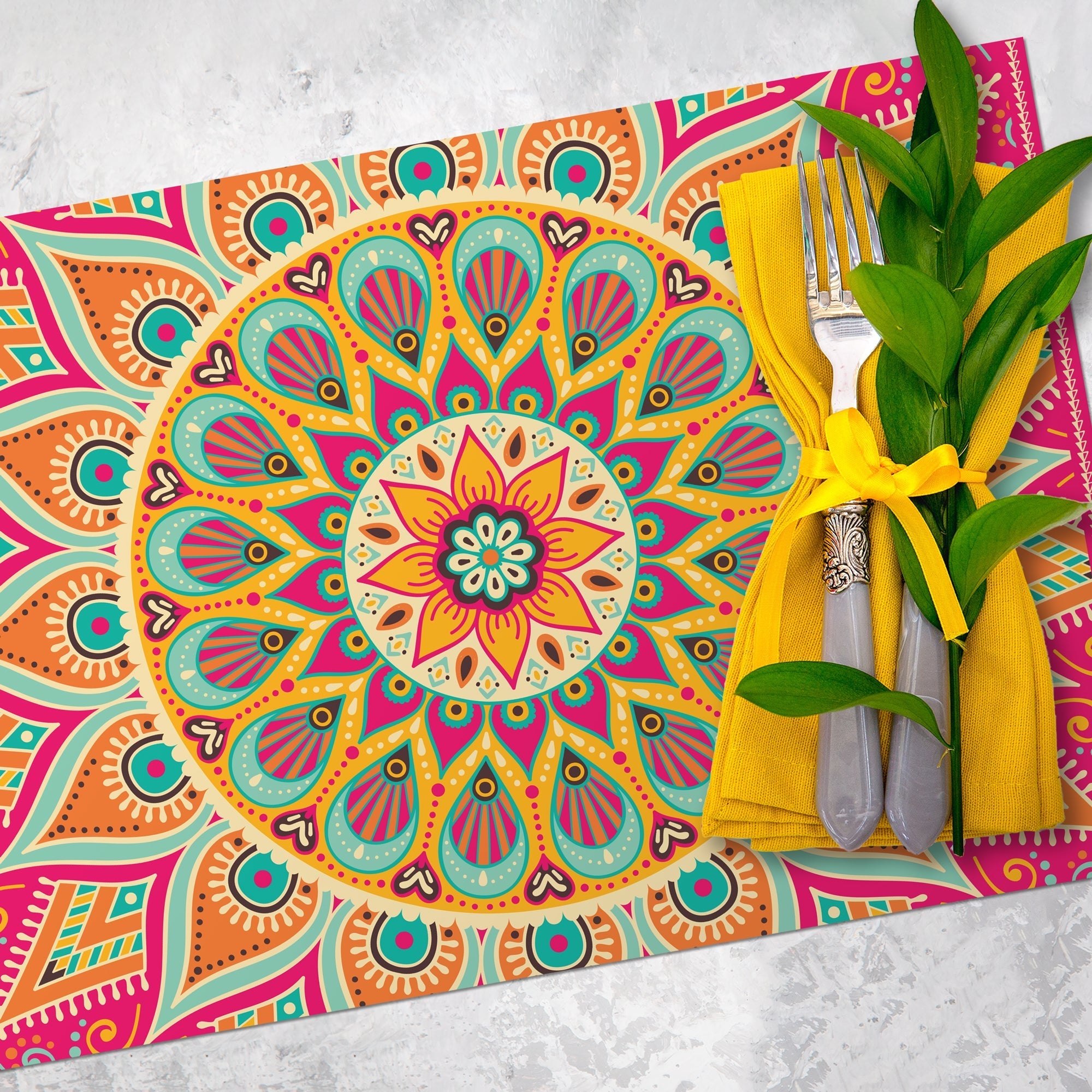 Tapis & set de table en vinyle -Mylah - 021560 - Alix & Andréa
