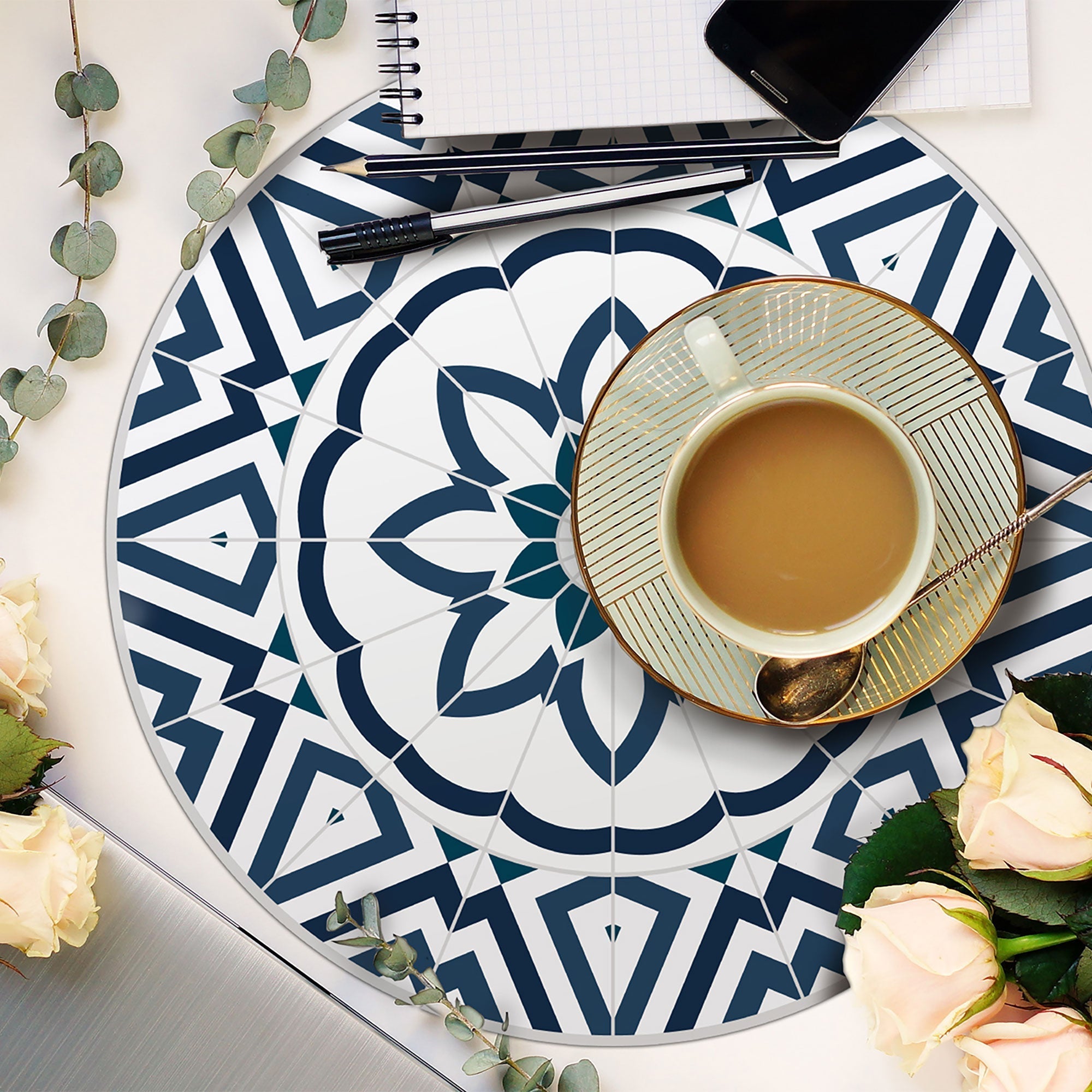Tapis & set de table en vinyle -Bridget - 021825 - Alix & Andréa