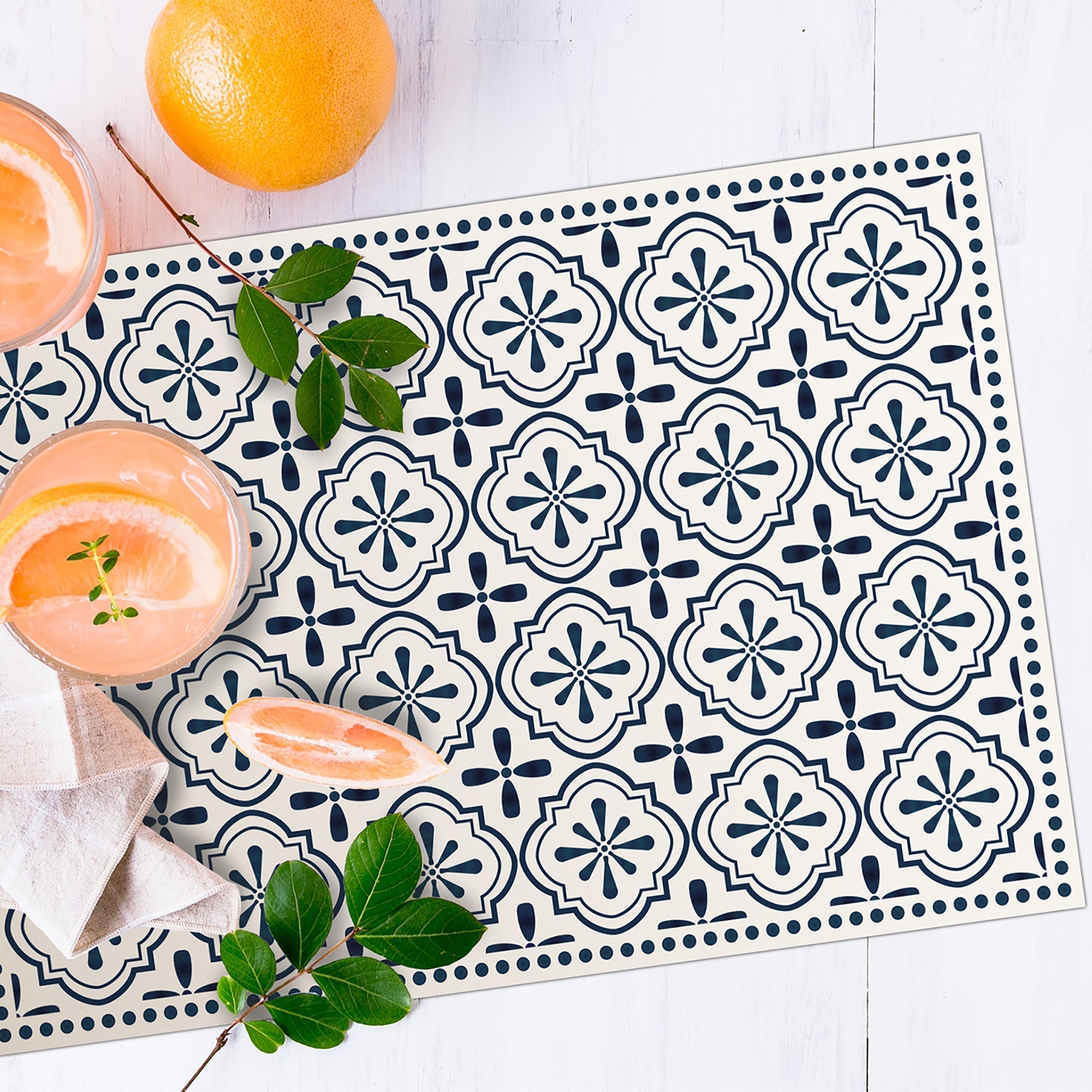 Tapis & set de table en vinyle -Margo - 023617 - Alix & Andréa